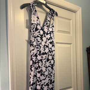 Zeroxposur Black & White Floral Tank Dress Size XXL NWT Built in bra UPF 50+